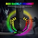 Wired Gaming Headset with RGB Lights and Noise Cancelling Mic - Image 3