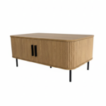 Florence 2 Door Coffee Table Oak - Image 2