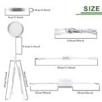 Linkable Under Cabinet LED Lighting 12V Slim Aluminum Dimmable Puck Lights Direct Wired with RF Remote Control for Kitchen Lighting(8pack Daylight White) - Image 3