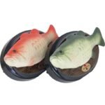 Singing Fish Decoration - Green with Square Base - Image 4