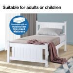 KINGSTON SLUMBER Single Wooden Bed Frame, Bedroom Furniture for Kids and Adults - Image 7