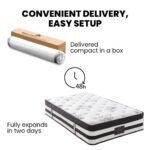 KINGSTON SLUMBER Luxury 34cm King Single Mattress, Medium Firm, Euro Top, 5-Zone Pocket Spring Foam - Image 13