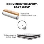 KINGSTON SLUMBER Luxury 34cm King Mattress, Medium Firm, Euro Top, 5-Zone Pocket Spring Foam - Image 9