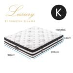 KINGSTON SLUMBER Luxury 34cm King Mattress, Medium Firm, Euro Top, 5-Zone Pocket Spring Foam - Image 10