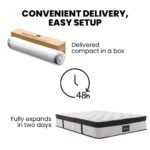 KINGSTON SLUMBER RelaxMax 31cm King Single Mattress, Medium, Euro Top, 5-Zone, Pocket Spring, Knitted Fabric - Image 9