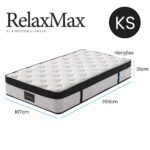 KINGSTON SLUMBER RelaxMax 31cm King Single Mattress, Medium, Euro Top, 5-Zone, Pocket Spring, Knitted Fabric - Image 10