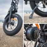 VALK Nomad Electric Fat Tyre Bike, 500W, 45km/hr, Throttle ebike, Disc Brakes, Shimano 7 spd, 20x4" Kenda Tyres, Suspension, Black - Image 11