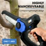 POWERBLADE SW6 20V Cordless Mini Chainsaw Kit, Electric Tree Pruner with Battery & Fast Charger - Image 4