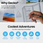 GECKO 142L Upright Portable Fridge / Freezer, 12V/24V for Motorhome and Caravan, Silver - Image 4