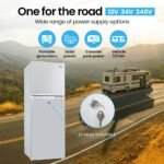 GECKO 142L Upright Portable Fridge / Freezer, 12V/24V for Motorhome and Caravan, Silver - Image 5