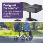 EQUIPMED Knee Scooter Walker, Disc Brake - Suspension Bag - Broken Leg Ankle Foot Mobility - Crutches Alternative - - Image 2