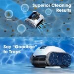 WYBOT Osprey 700 Pro Cordless Robotic Pool Cleaner, Automatic Wall Climbing Vacuum with Strong Suction, Intelligent Path Planning, 90 Min Runtime, Quick Charge, Ideal for Above/In-ground Pools - Image 10
