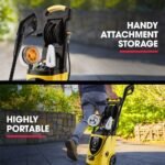 JET-USA RX550 Electric High Pressure Washer 3500PSI, 5 Nozzles, Spin & Wheel Brush, Deck Cleaner, Turbo Head, 10M Hose - Image 11