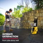 JET-USA RX550 Electric High Pressure Washer 3500PSI, 5 Nozzles, Spin & Wheel Brush, Deck Cleaner, Turbo Head, 10M Hose - Image 12