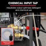 JET-USA Commercial Diesel High-Pressure Washer Cleaner, Electric Start 10hp 418cc, 15m Steel Braided Hose, Adjustable Triplex Pump - DX800 - Image 9