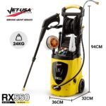 Jet-USA RX550 Electric High Pressure Washer 3500PSI Ultimate Pack, 5 Nozzles, Spin & Wheel Brush, Deck Cleaner, Turbo Head, Angled Lance, 30M Hose Reach - Image 14