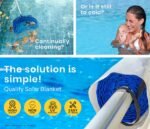 AURELAQUA Pool Cover 500 Micron 10x5m Solar Blanket Swimming Thermal Blue - Image 3
