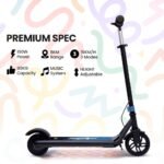 ALPHA Edge Electric Scooter Kids/Teens, 16km/h Max, Adjustable Height, UL Certified, AU Compliant, Dual Brakes, Bluetooth Music, LED, Blue - Image 3