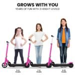 ROVO KIDS Electric Scooter Lithium Ride-On Foldable E-Scooter 125W Rechargeable, Pink - Image 4