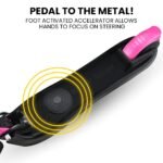 ROVO KIDS Electric Scooter Lithium Ride-On Foldable E-Scooter 125W Rechargeable, Pink - Image 5