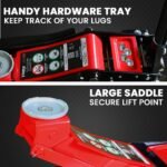 T-REX 3000KG Hydraulic Trolley Floor Jack, High Lift, Dual Pump, Quick Release Handle - Image 7