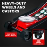 T-REX 3000KG Hydraulic Trolley Floor Jack, High Lift, Dual Pump, Quick Release Handle - Image 8