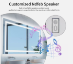 Interior Ave - 80 x 160cm Rectangle Frameless LED Bathroom Mirror – Bluetooth - Image 3