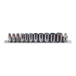 Wurth 1/4" 12pc Multi-Socket Wrench Set Chrome Metric/Imperial TX Bi-Hex Square - Image 2