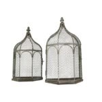 Set 2 Nested Wall Hanging Plant Cages 46cm. 36cm - Image 2