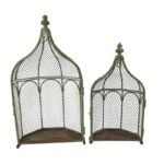 Set 2 Nested Wall Hanging Plant Cages 46cm. 36cm - Image 3