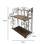 French Provincial 2 Tier Ornate Wall Shelf 60cm - Image 5