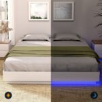 Artiss Double Bed Frame with 16Colour Led Light Wooden Platform Bed Base DAYGLOW - Image 5