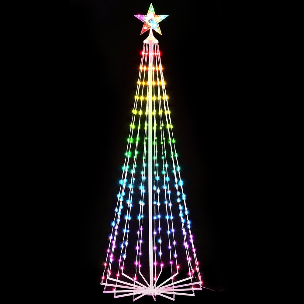 XMAS-FAIRY-RGB-7FT-DIMMABLE-190363-00 1.8M Christmas Tree 265 LED RGB Fairy Lights Jingle Jollys - Image 1