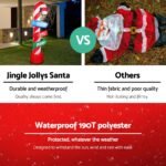Jingle Jollys Christmas Inflatable Candy Pole 2.4M Illuminated Decorations - Image 5
