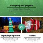 Jingle Jollys Christmas Inflatable Santa Tree 5M Illuminated Decorations - Image 5