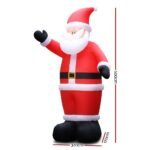 Jingle Jollys Christmas Inflatable Santa 5M Illuminated Decorations - Image 2