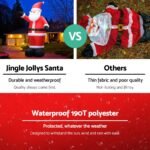Jingle Jollys Christmas Inflatable Santa 5M Illuminated Decorations - Image 5