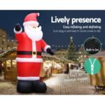Jingle Jollys Christmas Inflatable Santa 5M Illuminated Decorations - Image 6