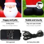 Jingle Jollys Christmas Inflatable Santa 5M Illuminated Decorations - Image 7