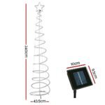 2.4M Christmas Tree LED Solar Motif Lights Jingle Jollys - Image 2