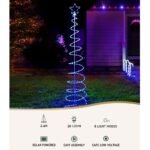 2.4M Christmas Tree LED Solar Motif Lights Jingle Jollys - Image 3