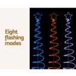 2.4M Christmas Tree LED Solar Motif Lights Jingle Jollys - Image 6