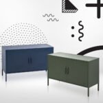 Artiss Buffet Sideboard Metal Cabinet - BASE Green - Image 7