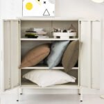 Artiss Buffet Sideboard Metal Cabinet - SWEETHEART White - Image 6