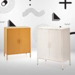 Artiss Buffet Sideboard Metal Cabinet - SWEETHEART White - Image 7