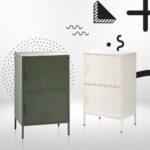 Artiss Buffet Sideboard Metal Cabinet - DOUBLE Green - Image 9