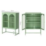 Artiss Buffet Sideboard Metal Cabinet - ELMA Green - Image 3