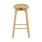 Artiss 4x Bar Stools Bamboo Rattan Stool Counter Chair Kitchen Barstools - Image 3