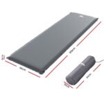 Weisshorn Self Inflating Mattress Camping Sleeping Mat Air Bed Pad Single Grey - Image 2