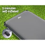 Weisshorn Self Inflating Mattress Camping Sleeping Mat Air Bed Pad Single Grey - Image 4